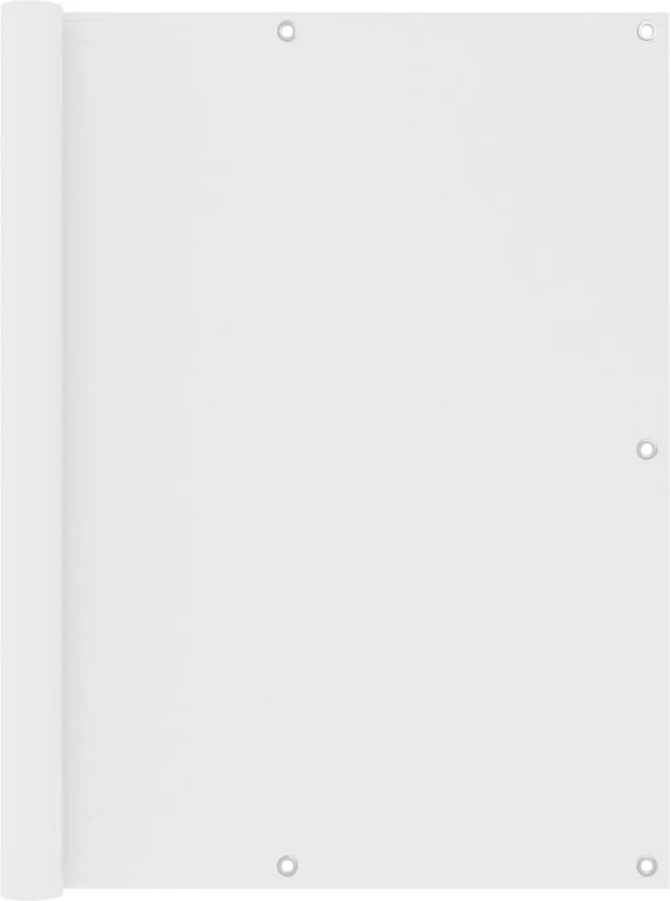 vidaXL Paravan de balcon, alb, 120 x 300 cm, țesătură oxford