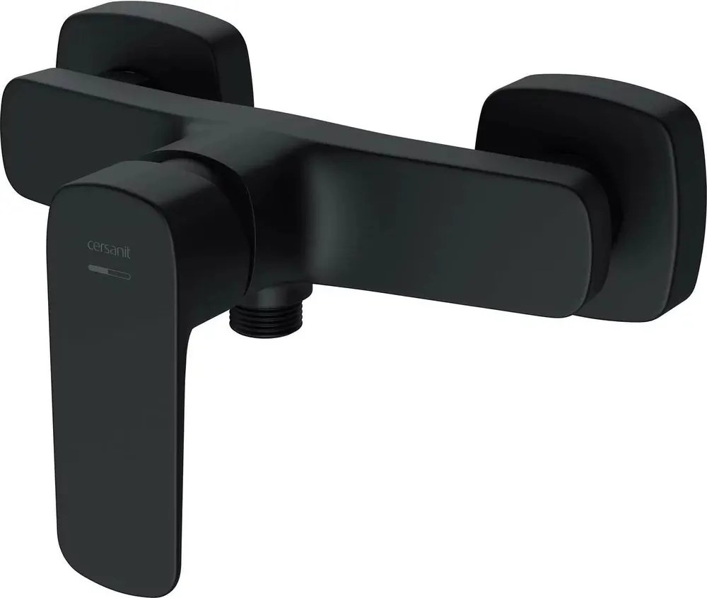 Baterie dus monocomanda negru mat Cersanit Larga