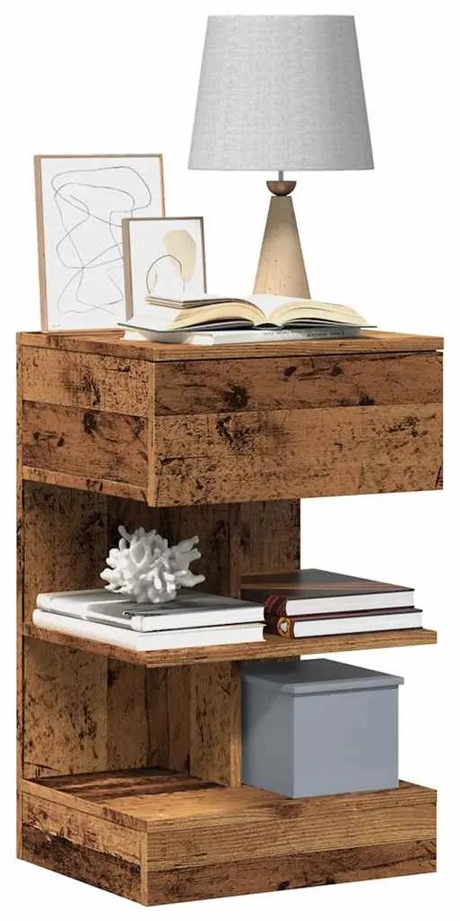 vidaXL Noptiera Lemn Vechi 40x35x65 cm Lemn prelucrat