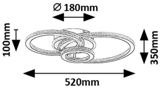 Rabalux 71392 - Plafonieră LED dimabilă MAZIAR LED/40W/230V 3000-6500K + telecomandă