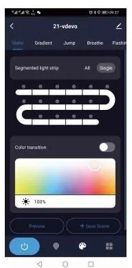 Bandă LED RGB dimabilă MUSIC 18W/230V 5m IP65 Wi-Fi Tuya Immax NEO 07734L + telecomandă