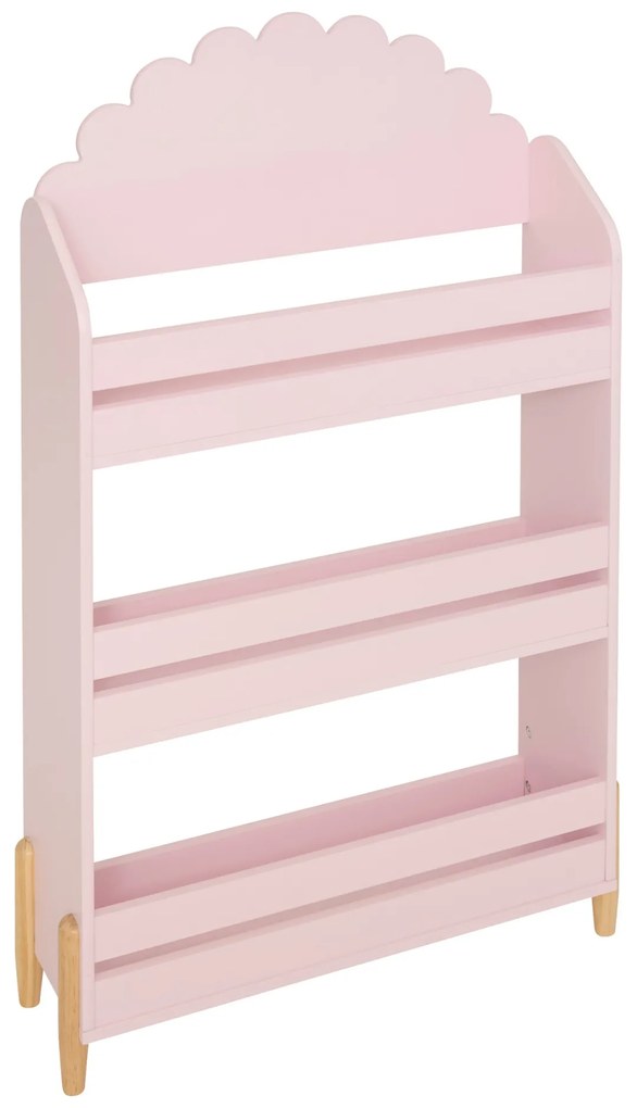 Bibliotecă pentru copii FJELLA, 61,5 x 18,5 x 100 cm, floare