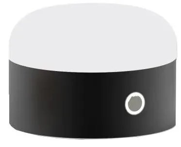 Ideal Lux MIGNON LED/5W/5V lampă de birou tactilă, pr. 10 cm, CRI 90, negru