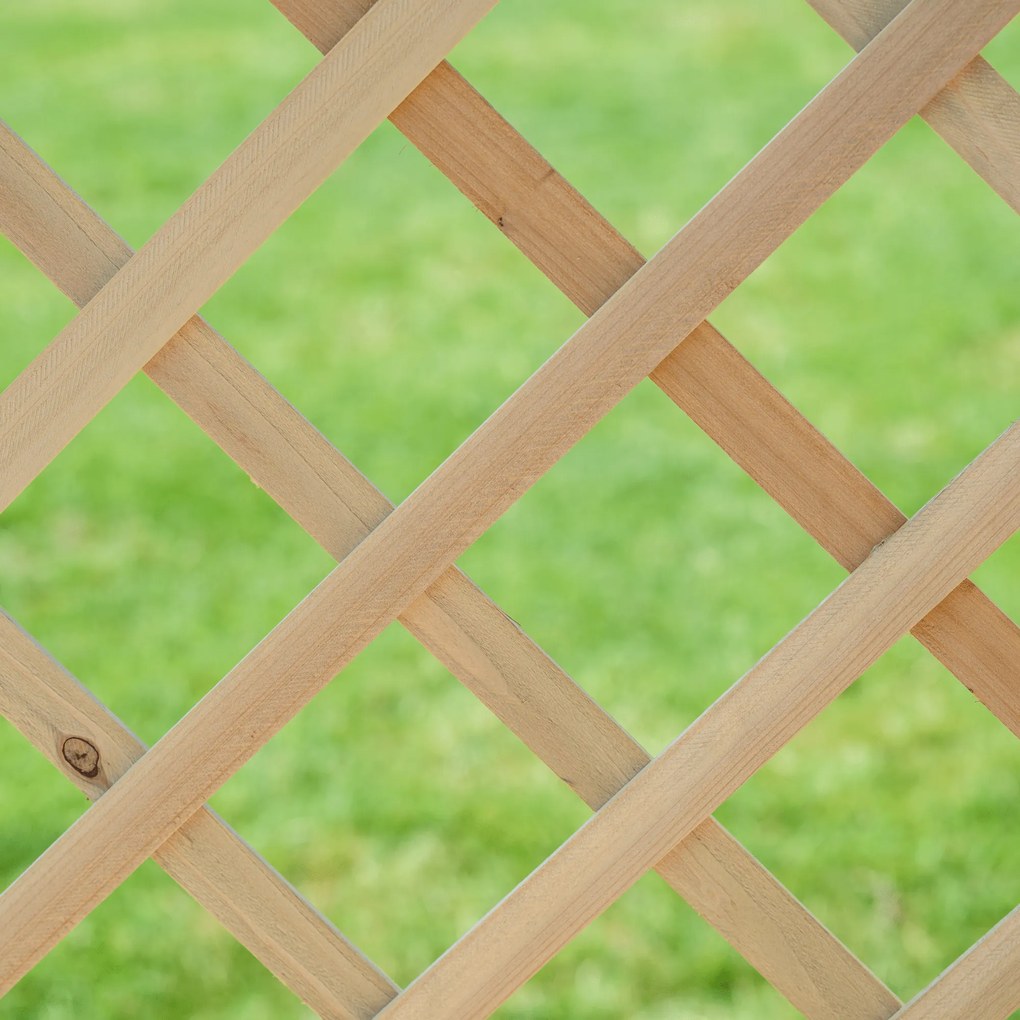 Ecran grilaj, natural, lemn, 60x120 cm, KALIFE TYP 1