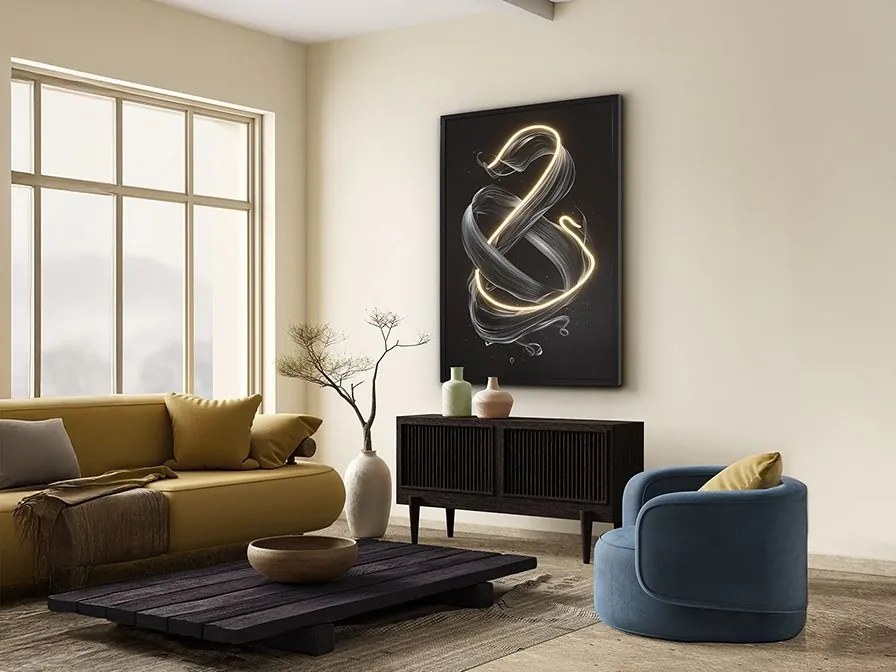 Tablou de perete decorativ cu iluminat Cinetic