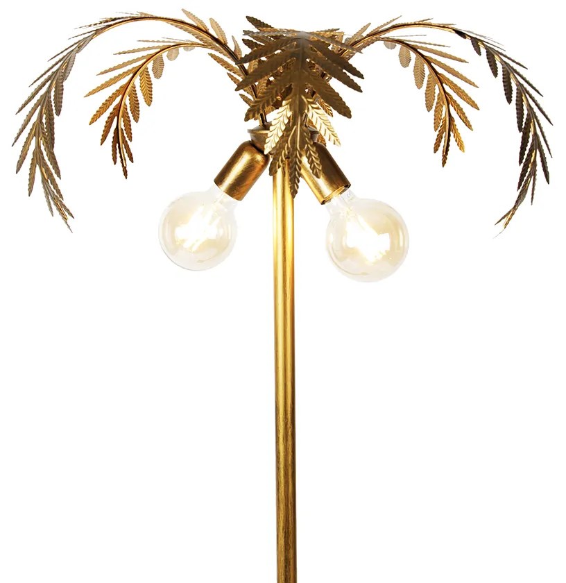 Lampă de podea vintage aurie 156 cm 2 lumini - Botanica