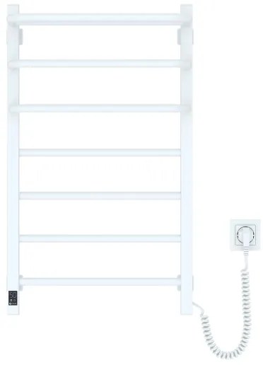 Radiator electric pentru baie FORTIS cu termostat, 350 W/230 V, 80,6 cm, IP44, alb, montaj pe partea dreaptă