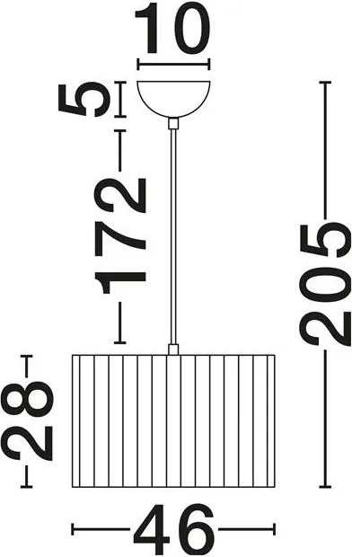 Lustra suspendata cu abajur din in verde Nos