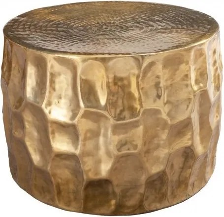 Masuta auxiliara design unicat Organic Orient 53cm, auriu