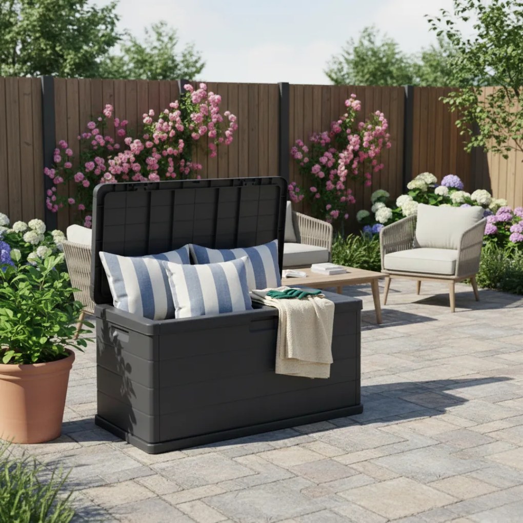 Cutie de depozitare ALPHA, 340L, 118x59x57cm, antracit I.P.A.E-Progarden