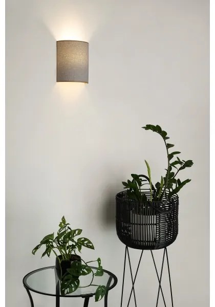 Aplică Brilagi SEMI 1xE27/15W/230V gri deschis