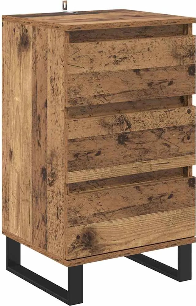 vidaXL Bufet cu sertar Lemn vechi Lemn compozit