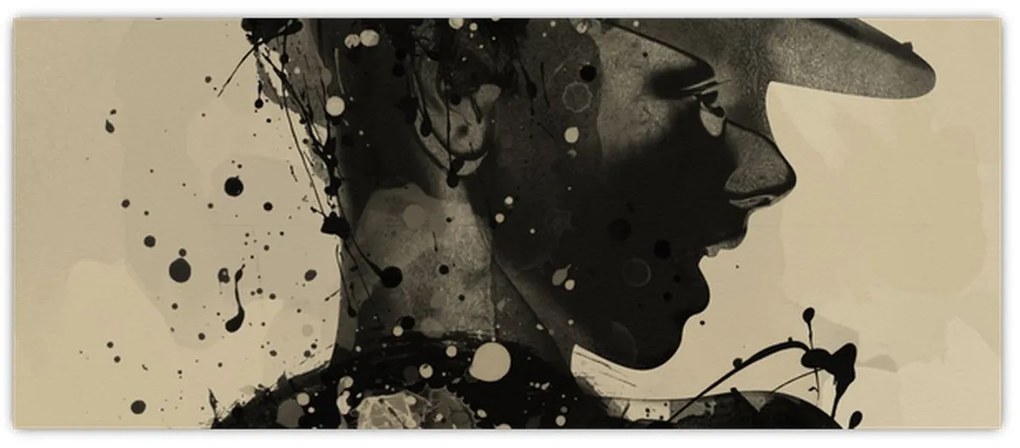 Tablou - Femeie de jazz (120x50 cm)