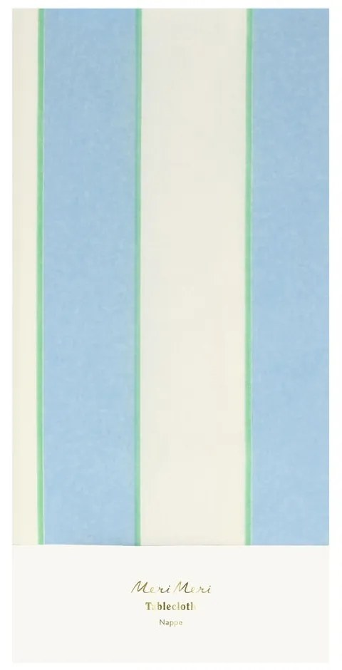 Față de masă 137x259 cm Pale Blue Stripe – Meri Meri