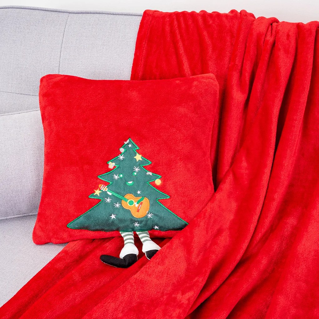 Pătură de Crăciun 4Home Merry Christmas tree, 150x 200 cm
