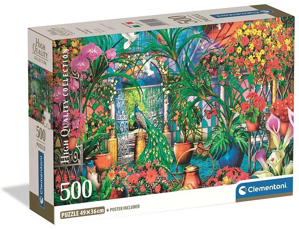Colorat Caretakers Seră puzzle compact de 500 piese Clementoni