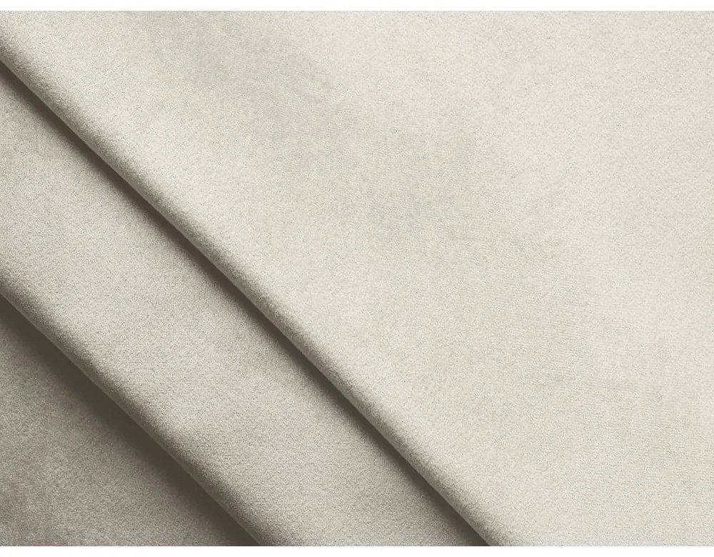 Colțar crem cu tapițerie din catifea (cu colț pe partea dreaptă) Nalu – Makamii