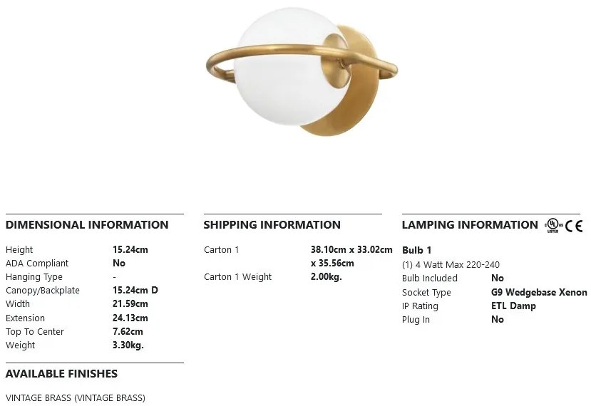 Aplica LUX design modern EVERLEY