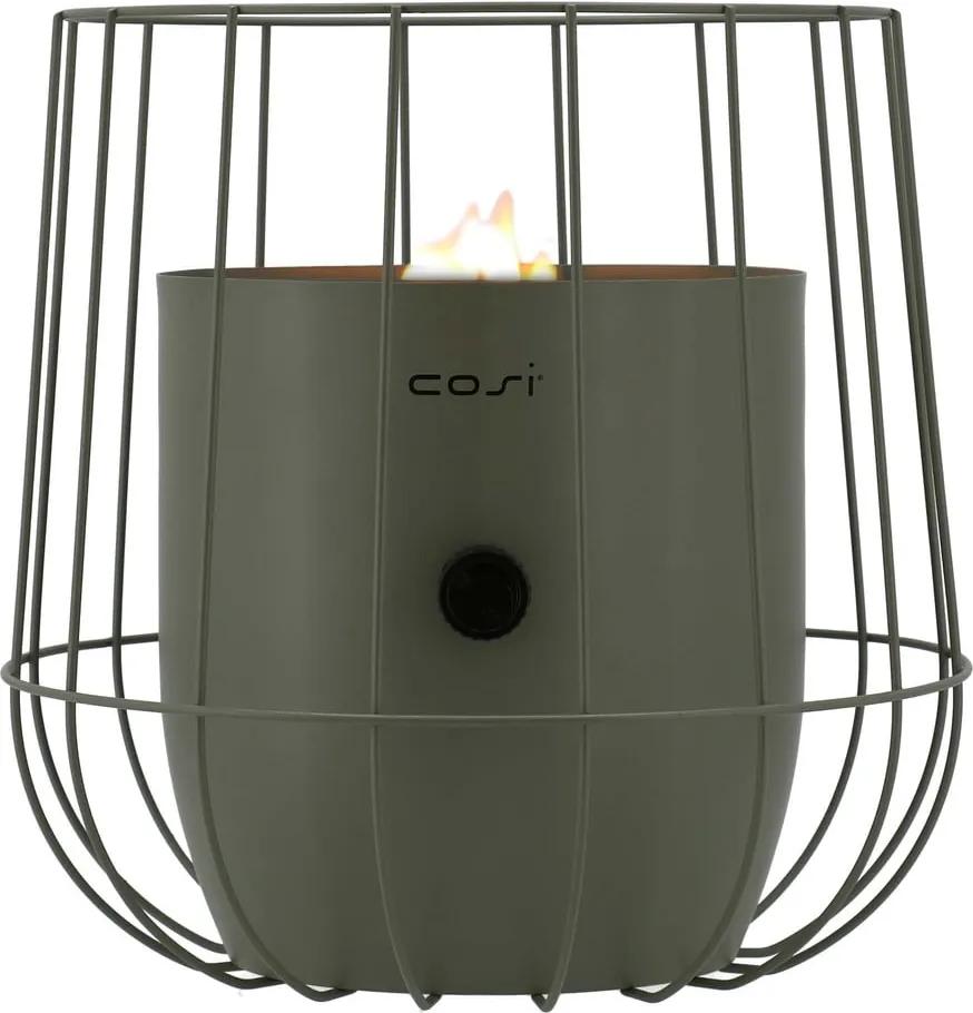 Lampă cu gaz Cosi Basket, înălțime 31 cm, verde olive