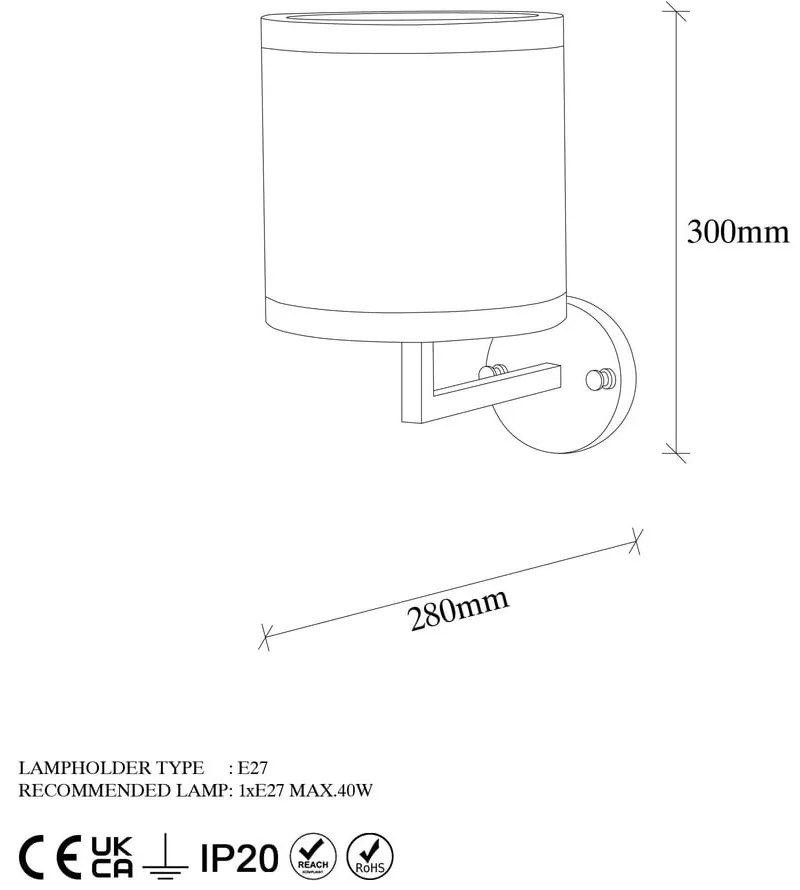 Aplică de perete aurie Way – Opviq lights