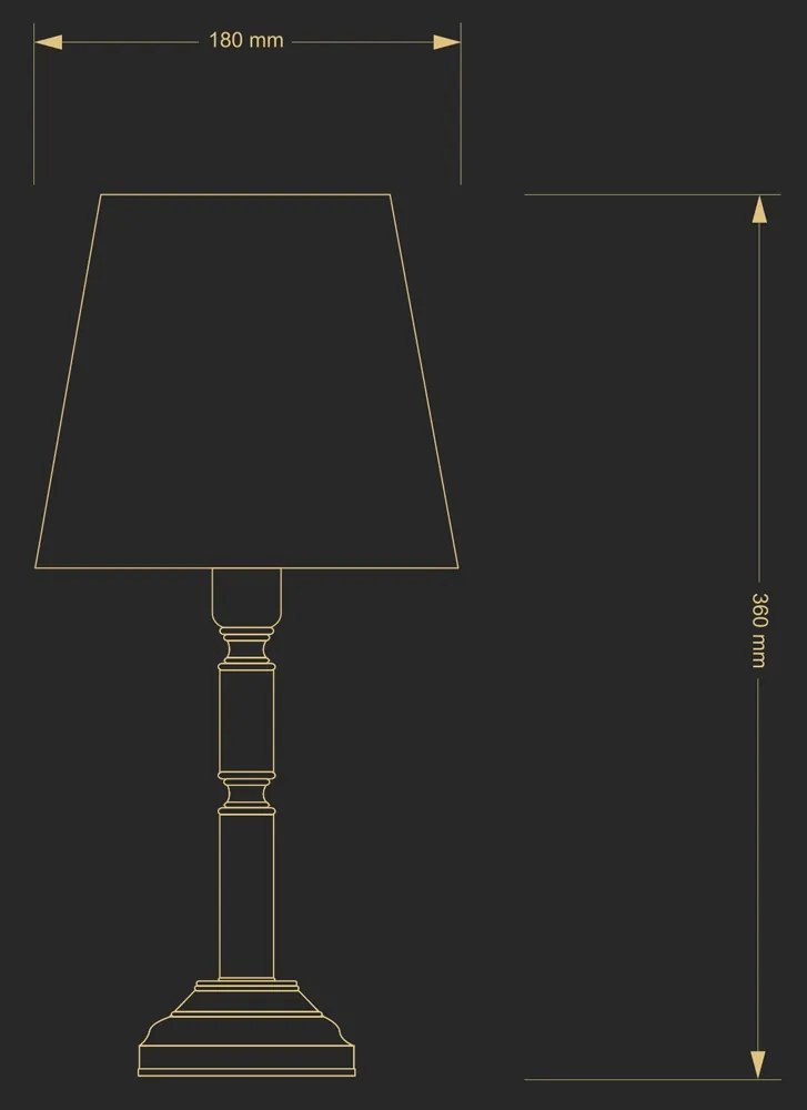 Lampa de masa design clasic realizata manual N