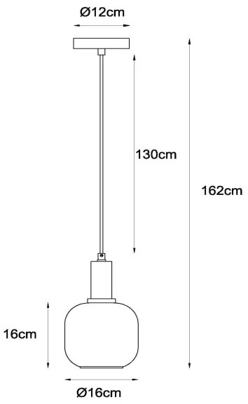 Lustră pe cablu Lucide 45494/16/65 JOANET 1xE27/40W/230V negru