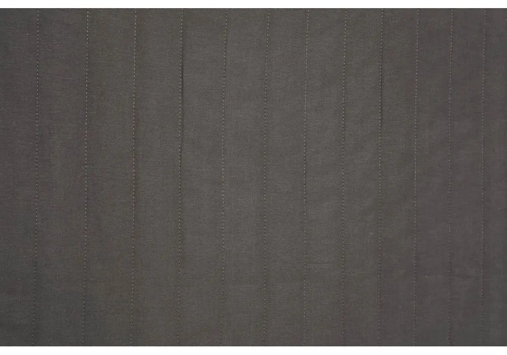 Cuvertură gri închis matlasată pentru pat dublu 220x240 cm Monart – Mijolnir