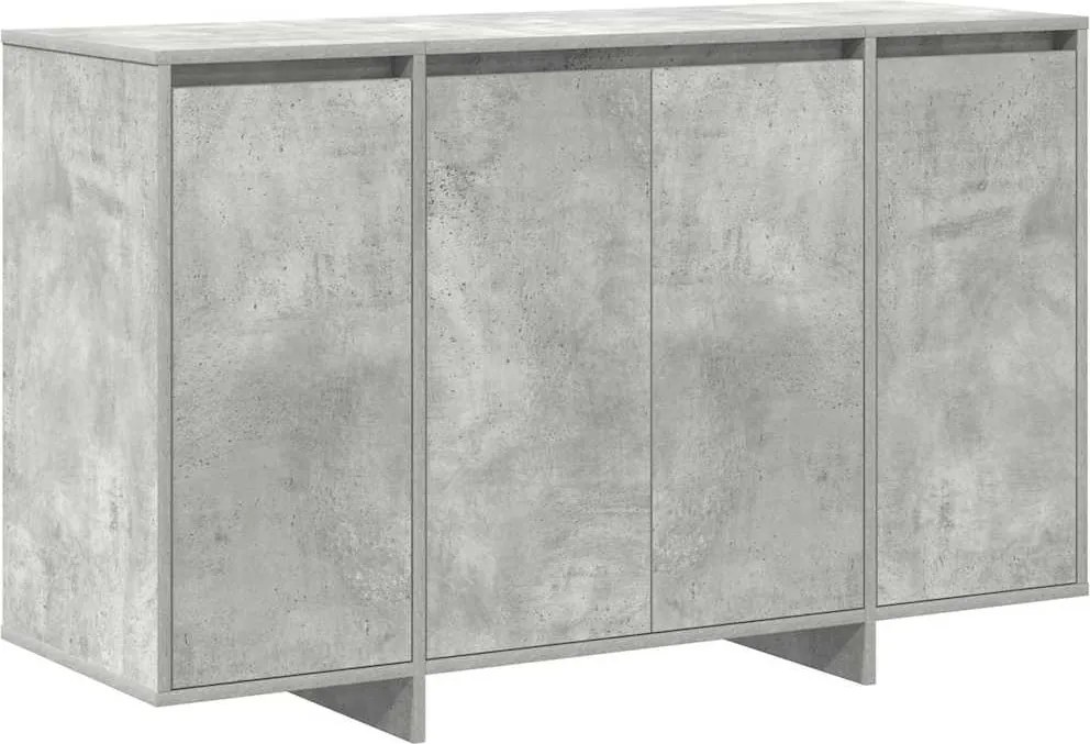 vidaXL Bufet Gri beton 120 x 41 x 75 cm Lemn compozit