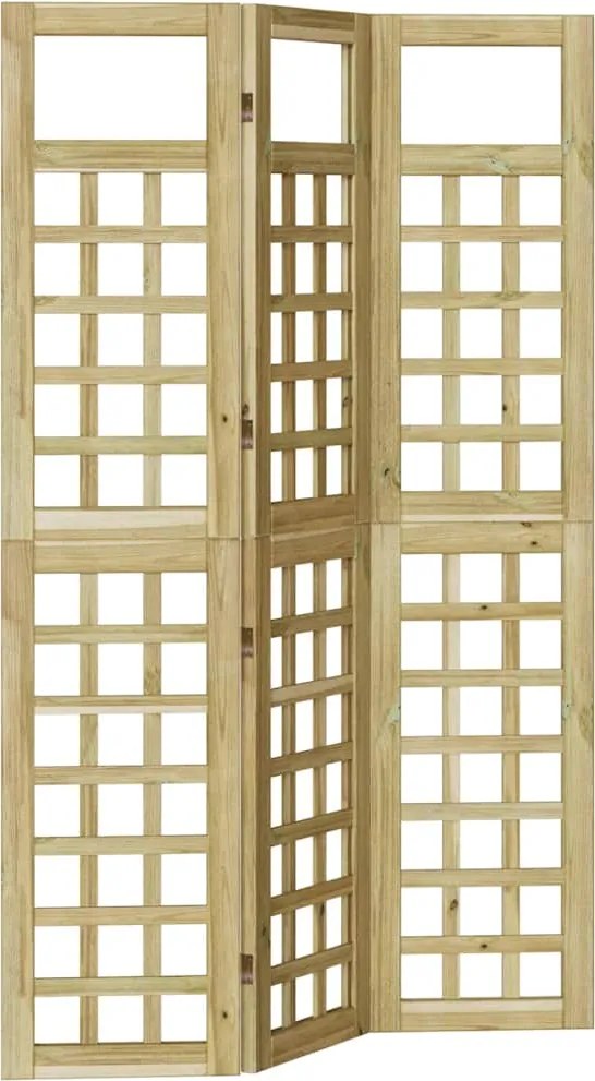 vidaXL Ecran de intimitate Maro miere 121 x 180 cm Lemn de pin masiv