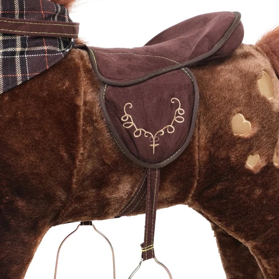 Balansoar cal brun cu efect sonor Spielwerk