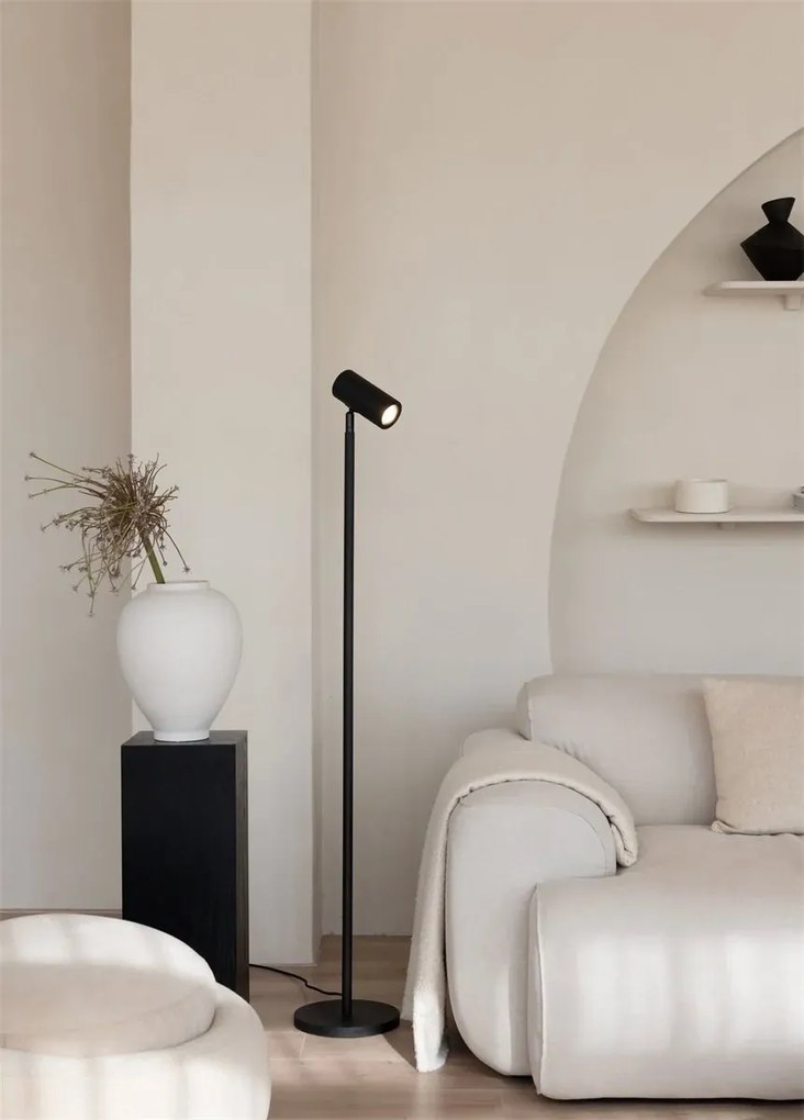 Lampa de podea Eco din Bambus Java GU10, negru