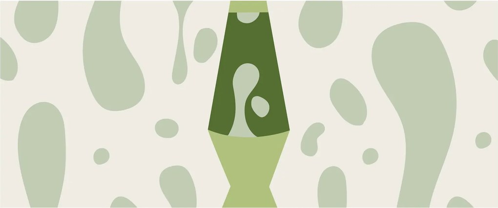 Tablou - Hippies, lampa de lavă (120x50 cm)