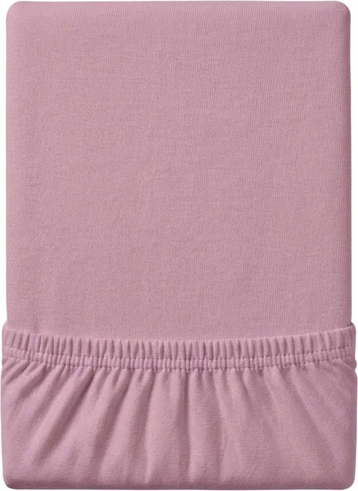 Cearsaf Jersey EXCLUSIVE cu elastic roz 160 x 200 cm
