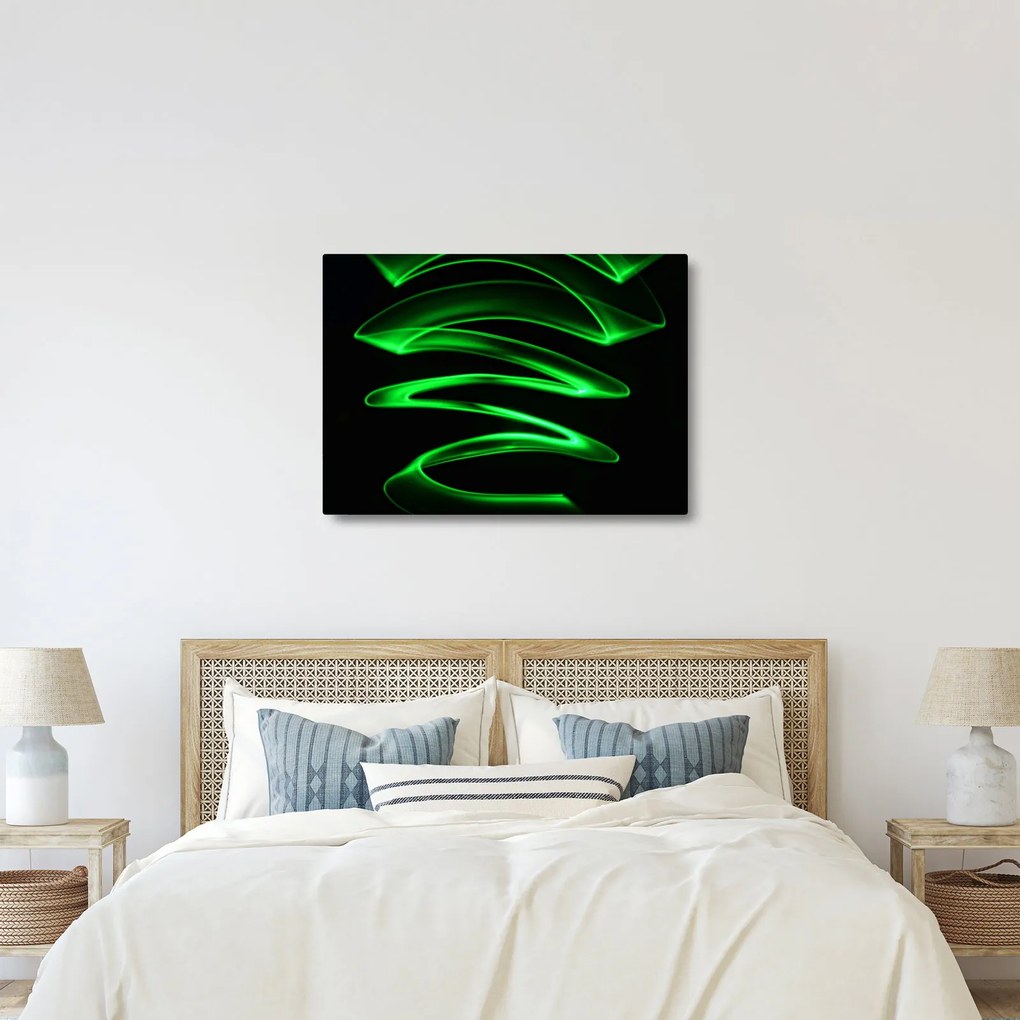 Tablou - valuri neon (70x50 cm)