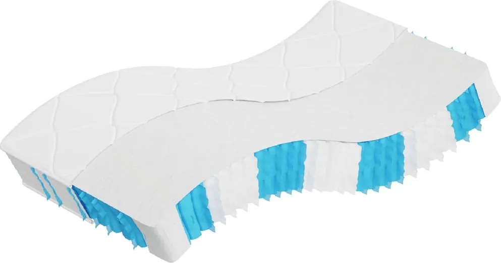 vidaXL Saltea cu arcuri buzunar, fermitate medie, 100x200 cm