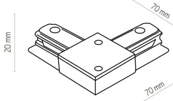 Spot pentru sistem de șină Zuma Line 3045 REFLEKTOR 8xGU10/10W/230V