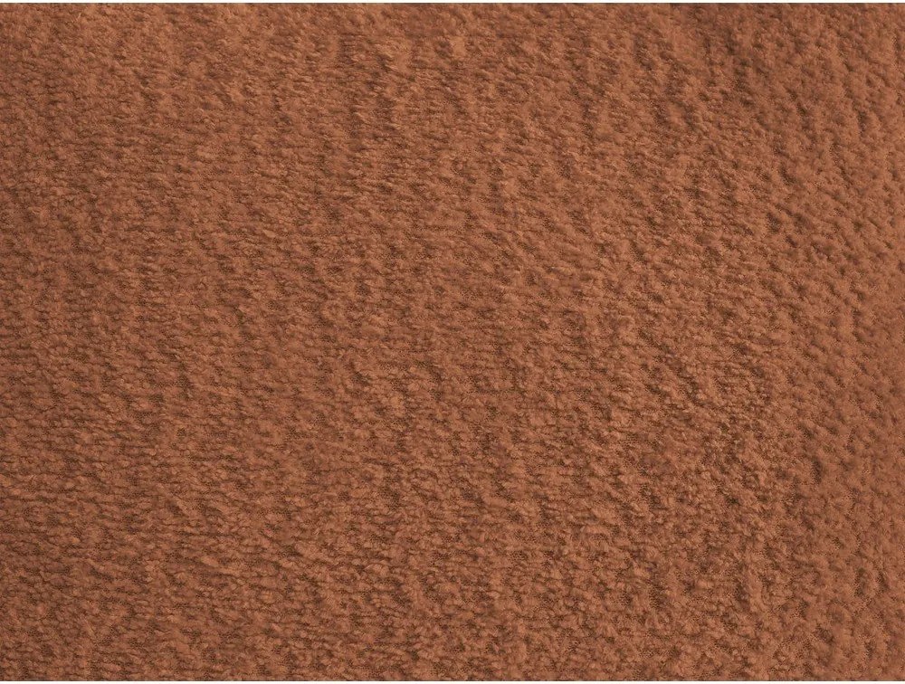 Taburet portocaliu cu tapițerie din țesătură bouclé Montaigne – Bobochic Paris