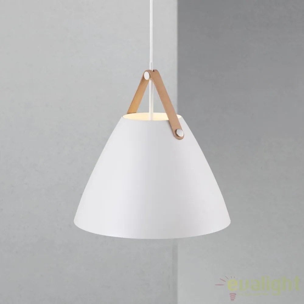 Lustra / Pendul design nordic Strap 36 alb 84343001 DFTP