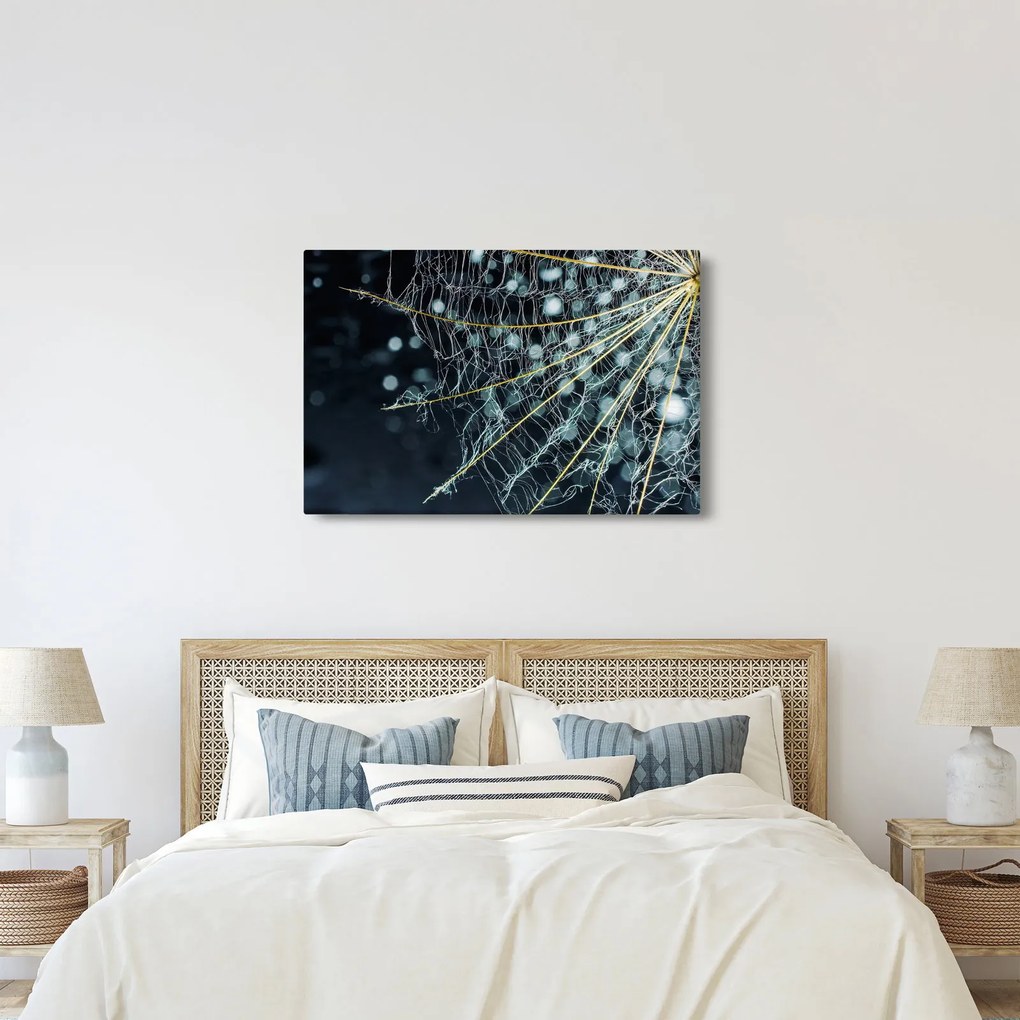 Tablou - Floare cu pânză de pâianjen (90x60 cm)