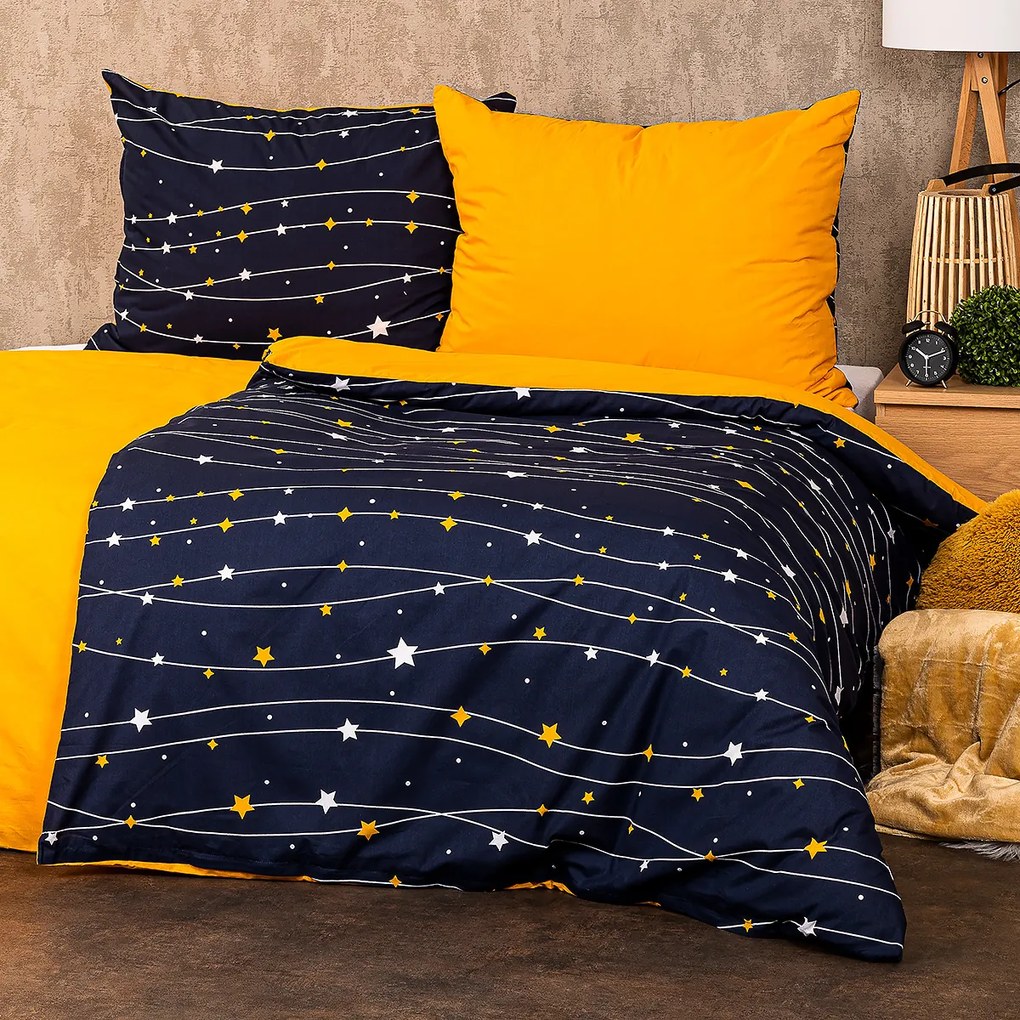 Lenjerie de pat din bumbac 4Home Night sky, 220 x 200 cm, 2 buc. 70 x 90 cm