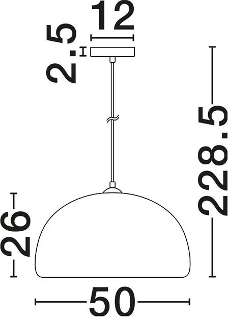 Lustra suspendata cu textura granulata Davo 50cm, alb piatra