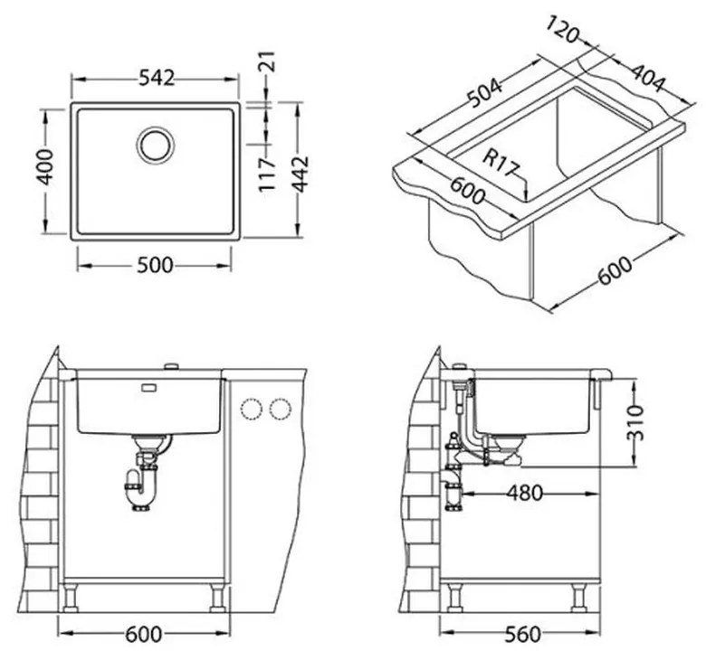 Chiuveta bucatarie inox culoare aurie, montare pe blat, Alveus Monarch Kombino 50 Auriu, Pe blat