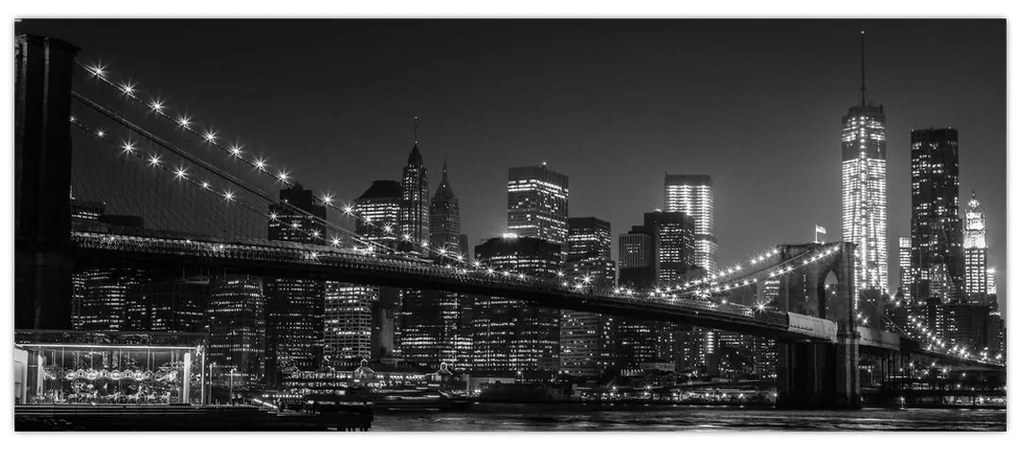 Tablou cu podul Brooklin în New York (120x50 cm)
