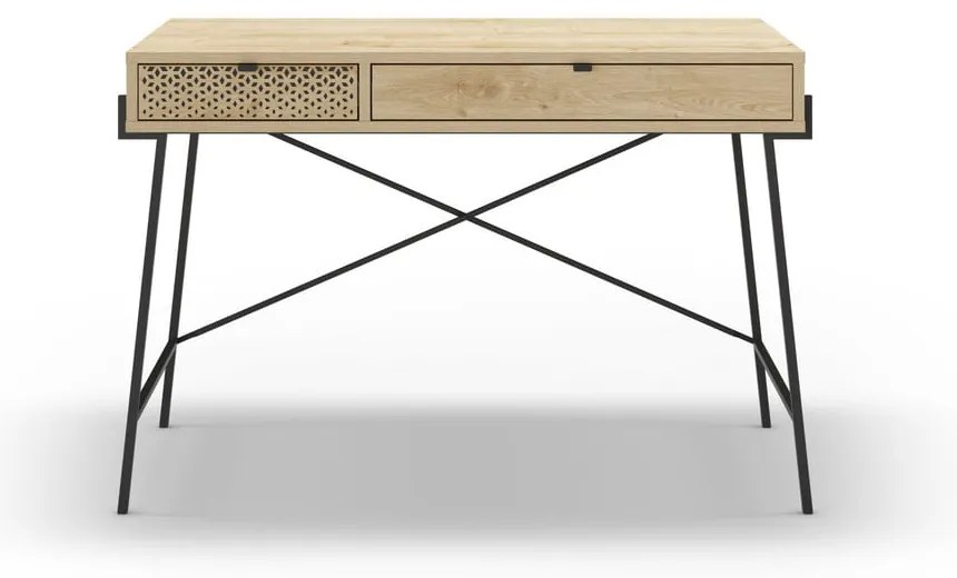 Birou cu aspect de lemn de stejar 60x110 cm Ecrin – Marckeric