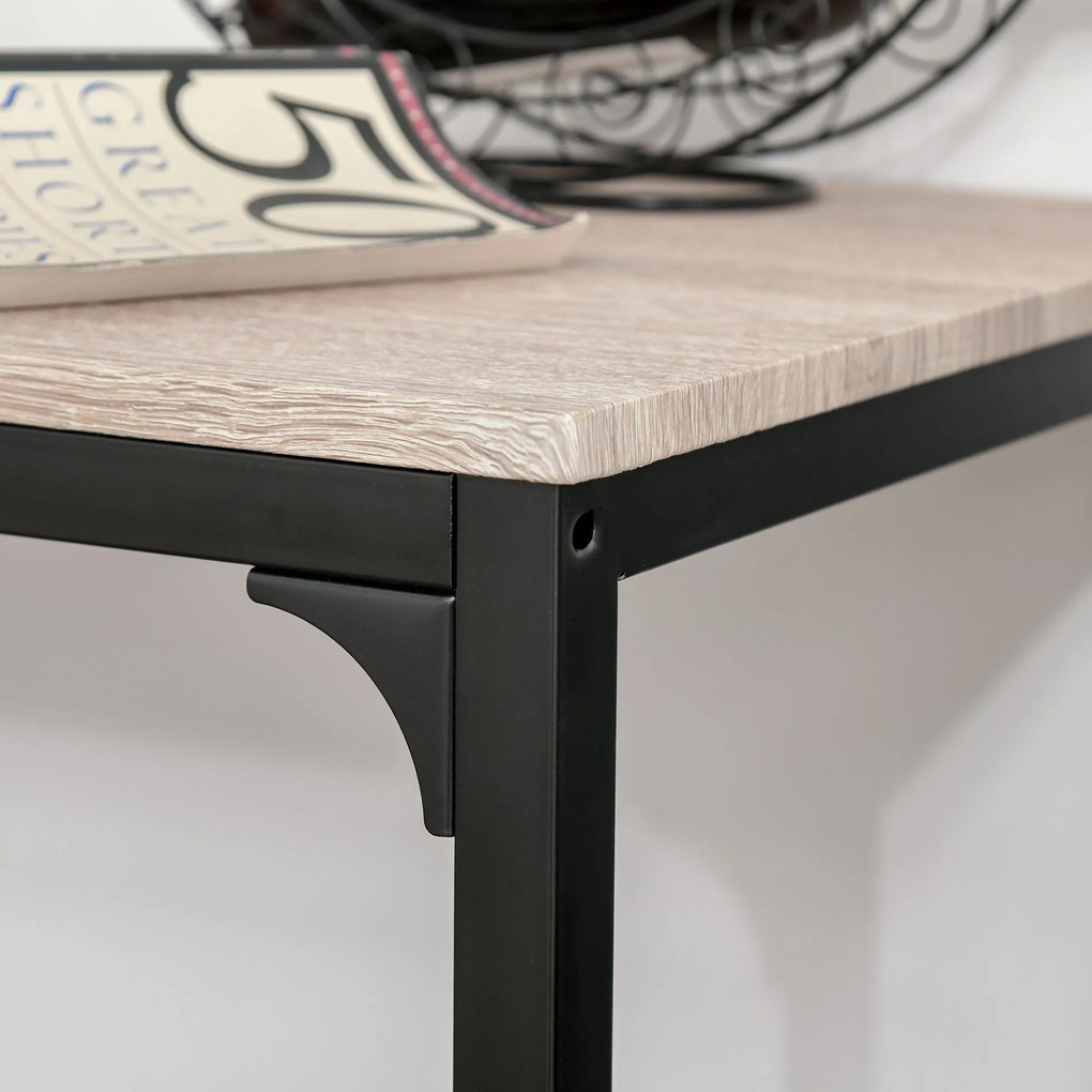 HOMCOM Set de Bar Bartisch cu 2 Taburete cu Spătar înalt pentru Bucătărie, Natural | Aosom Romania