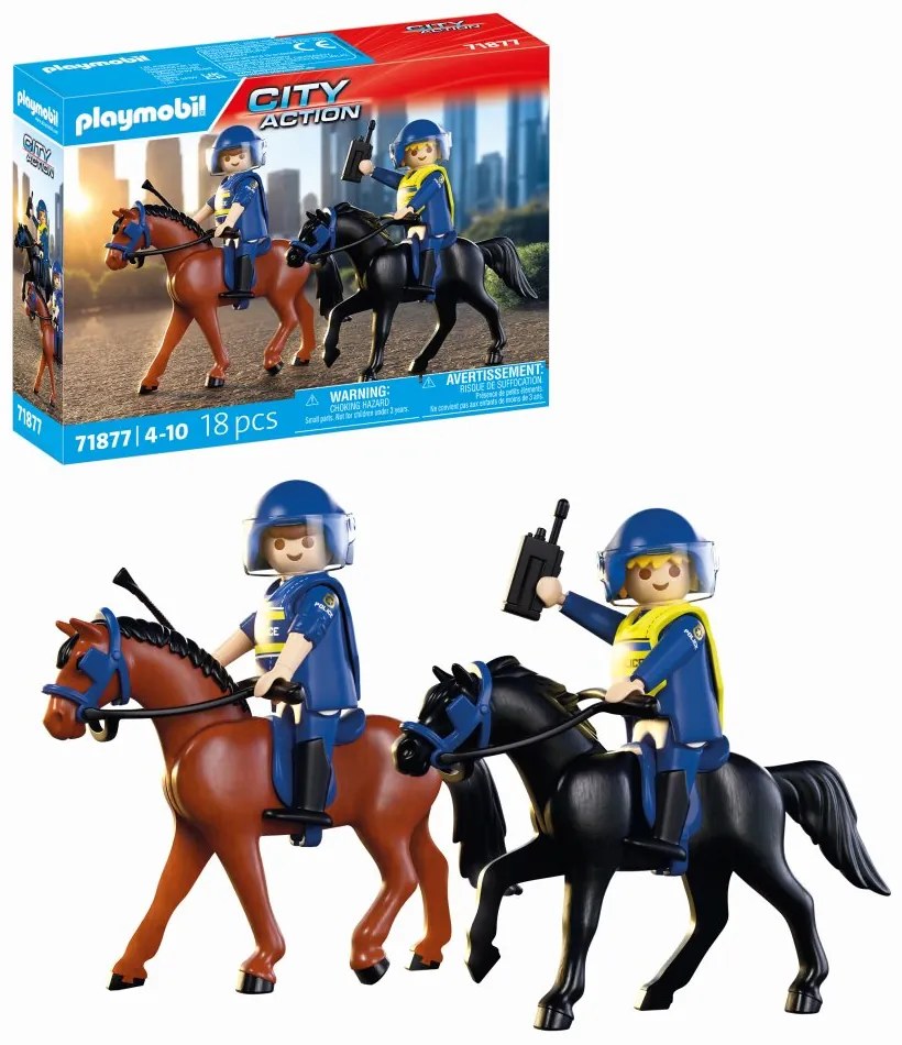 JUCARIE DE ROL ECHIPAJ DE POLITIE CALARE - PLAYMOBIL ACTION HEROES (PM71877)