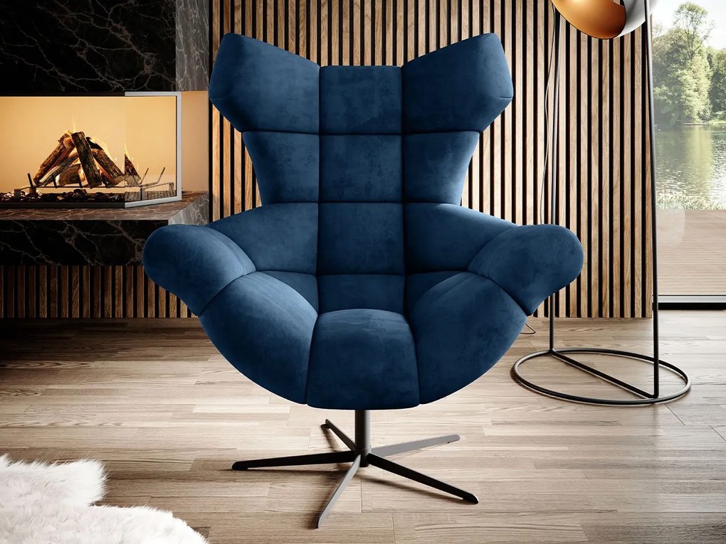 Fotoliu Hellen (albastru închis). Promo -17%. 1070008