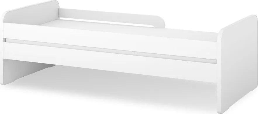 Pat pentru copii alb cu saltea/cu somieră 80x200 cm Duuli – ELTAP