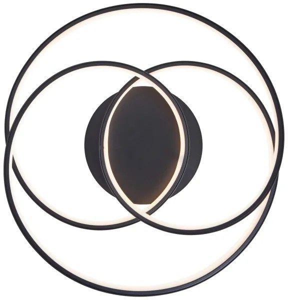 Plafonieră LED Brilliant LABYRINTH LED/40W/230V d. 39,5 cm negru