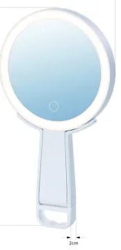 Immax 09103L - Oglindă cosmetică SWEET LED+CCT, dimabilă, 3W/5V, albă